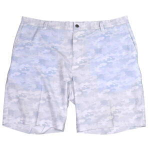 Peter Millar Mens Shorts 40 Camo Light Gray Pockets Polyester Blend